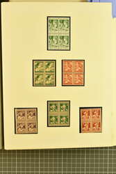 1913/63: Komplette Sammlung in postfrischen Viererblocks, oft aus der ...