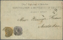 1873 (October 31): Printed matter entire letter from Calcutta to ...