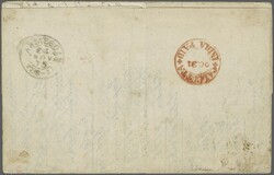 1873 (October 31): Printed matter entire letter from Calcutta to ...