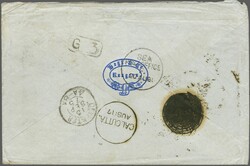 India used in Burma, 1875 (August 13): Cover from Rangoon to Deventer ...