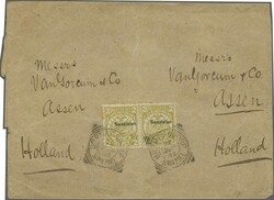 1893 (June 22): Wrapper to Assen, Van Gorcum correspondence, franked ...