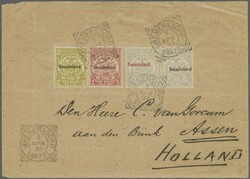 1892 (April 3): Wrapper to Assen, Van Gorcum correspondence, franked ...