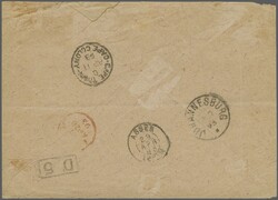 1892 (April 3): Wrapper to Assen, Van Gorcum correspondence, franked ...