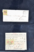 1850/54: Lot 14 Rayon-Frankaturen. Dabei Rayon I ohne Kreuzeinfassung ...
