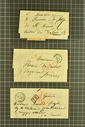 Kanton Waadt 1798/1860 (ca.): Sammlung von 160 vorphilatelistischen ...