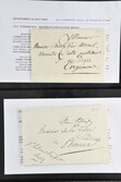 Départements conquis 1797/1813: Lot acht Briefe mit französischen ...