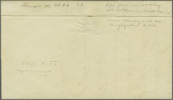 Freiburg 1847 (23. Sept.): "RTE DE BULLE / À CHÂTEL.", zweizeiliger ...