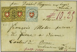 Stein A2: Typen 21 und 29 r/o zus. mit Rayon I hellblau, Stein B1: ...