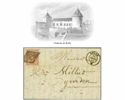 Centimes, Type 3, farbfr. und breit- bis überrandig mit breitem ...