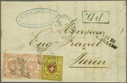 Gr. Wertziffer: Typen 8 und 10 zus. mit Rayon II, Stein D: Type 30 ...