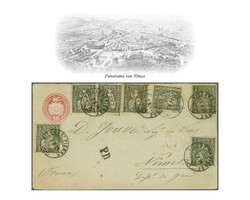 Frankreich 1871: 3 Rp. schwarz, sieben farbfr. und vorab gut gez. ...