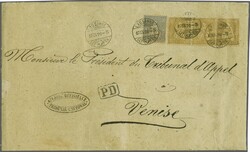 Italien (Königreich) 1870: 1 Fr. goldbronze mit gelblichem ...