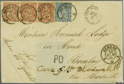 5655146: スイス・座ったヘルヴェティア、目打あり