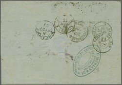 Malaysia 1868: 1 Fr. goldbronze, farbfr. und gut gez., klar und ...