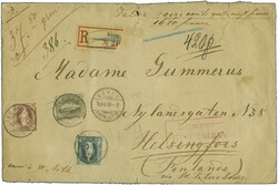 1893: Stehende Helvetia 40 Rp. grau, 50 Rp. blau und 1 Fr. lila, alle ...