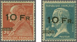 1928: Île de France – unused iconic set. The stamps show minor ...