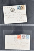 1883/86: Interesting group of four covers incl. 1883 cover endorsed ...