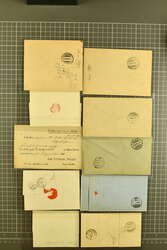 1732/1920ca.: Partie Belege ab Vorphilatelie mit Briefen ohne Marken, ...