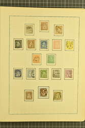 1854/1964: Kurioses Lot mit Teilsammlung auf Blättern, etwas Strubel ...