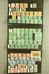 1850/1980ca.: An extensive accumulation of stock cards holding stamps ...