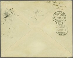 1919 (30. April): Etappe Bern - Lausanne, 'Propeller' 50 Rp. grün ...