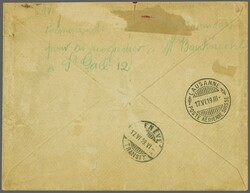 1919 (17. Juni): Bahnpostaufgabe - Expressbrief mit handschriftl. ...