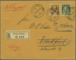 BALUG Linie Basel / Lörrach - Frankfurt 1920 (27. Dez.): 'Propeller' ...