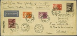 'Donau Express' Basel - Budapest 1932 (2. Mai): Brief ab "Flughafen ...
