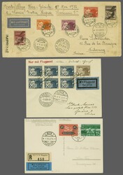 'Donau Express' Basel - Budapest 1932 (2. Mai): Brief ab "Flughafen ...