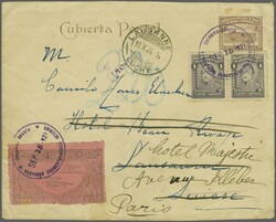 Vorläufer 1921 (15. Sept.): Scadtamarke zu 30 c. Schwarz auf rosa ...