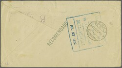 Vorläufer 1922 (19. Juli): Handstempel 'R' auf Scadta 20 c. rotbraun ...