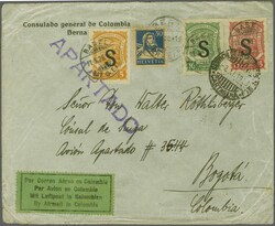 Scadta Konsularpost 1928 (11. Okt.): Konsulatsbrief des ...