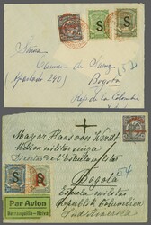 Scadta Konsularpost 1925: Lot zwei Belege, dabei Briefvorderseite ...