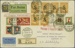 Scadta Konsularpost 1926 (2. Dez.): Eingeschriebene Vorderseite eines ...