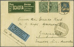Scadta Konsularpost nach Ecuador 1930 (17. Nov.): Brief frankiert mit ...