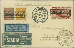 Scadta Konsularpost Golddollar- Ausgabe - Spezielle Verwendungen 1932 ...