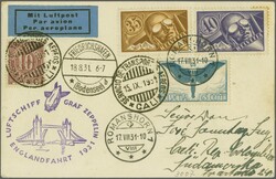 Scadta Konsularpost Golddollar- Ausgabe - Spezielle Verwendungen 1931 ...