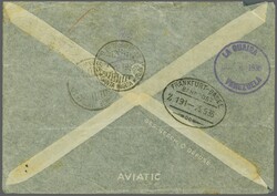 Zeppelinpost - Scadta 1936 (23. Sept.): Luftpostbrief ab Lausanne ...