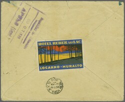 Scadta Konsularpost - Zeppelinpost 1928 (10. Okt.): Brief vom 'Hotel ...