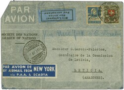 Scadta ab Société des Nations 1934 (23. März): Offiz. ...