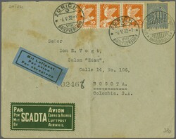 Scadta Konsularpost Golddollar - Ausgabe 1932 (6. Mai): Brief ...