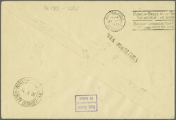 Scadta Golddollar - Zeppelinpost 1931 (17. Okt.): Briefumschlag ab ...