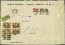 Scadta Konsularpost 1926 (28. Aug-): Grossformatiger Brown Boveri & ...