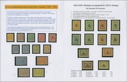 1923/29: Kompl. Serie der Scadta Konsularmarken mit Maschinenaufdruck ...