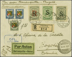 Scadta Konsularpost ab Liechtenstein 1927 (29. Nov.): ...