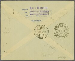 Erste Südamerikafahrt 1931 (21. Aug.): Kolumbianischer ...