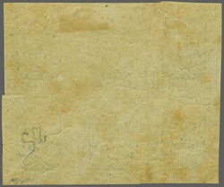 1864: 50 c. green, an unused block of six (3 x 2) with large margins ...