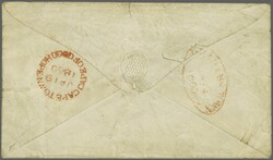 1855/63: 1 d. rose, a used example with good margins all round and ...