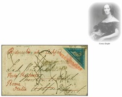 1855/63: 4 d. blue on white paper, a used example (Pos. I 4 B) with ...