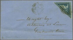 1863/64: 4 d. blue, a single example (Pos. XI 1 A), with good to ...